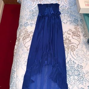 Blue Strapless Dress